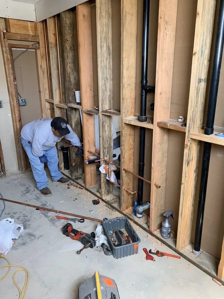 Commercial rough-in plumbing for Trenchless Sewer Repair in South Kingstown